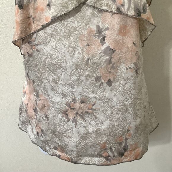 Maurices Cream Ruffled Asymmetrical Blouse - Picture 3 of 12